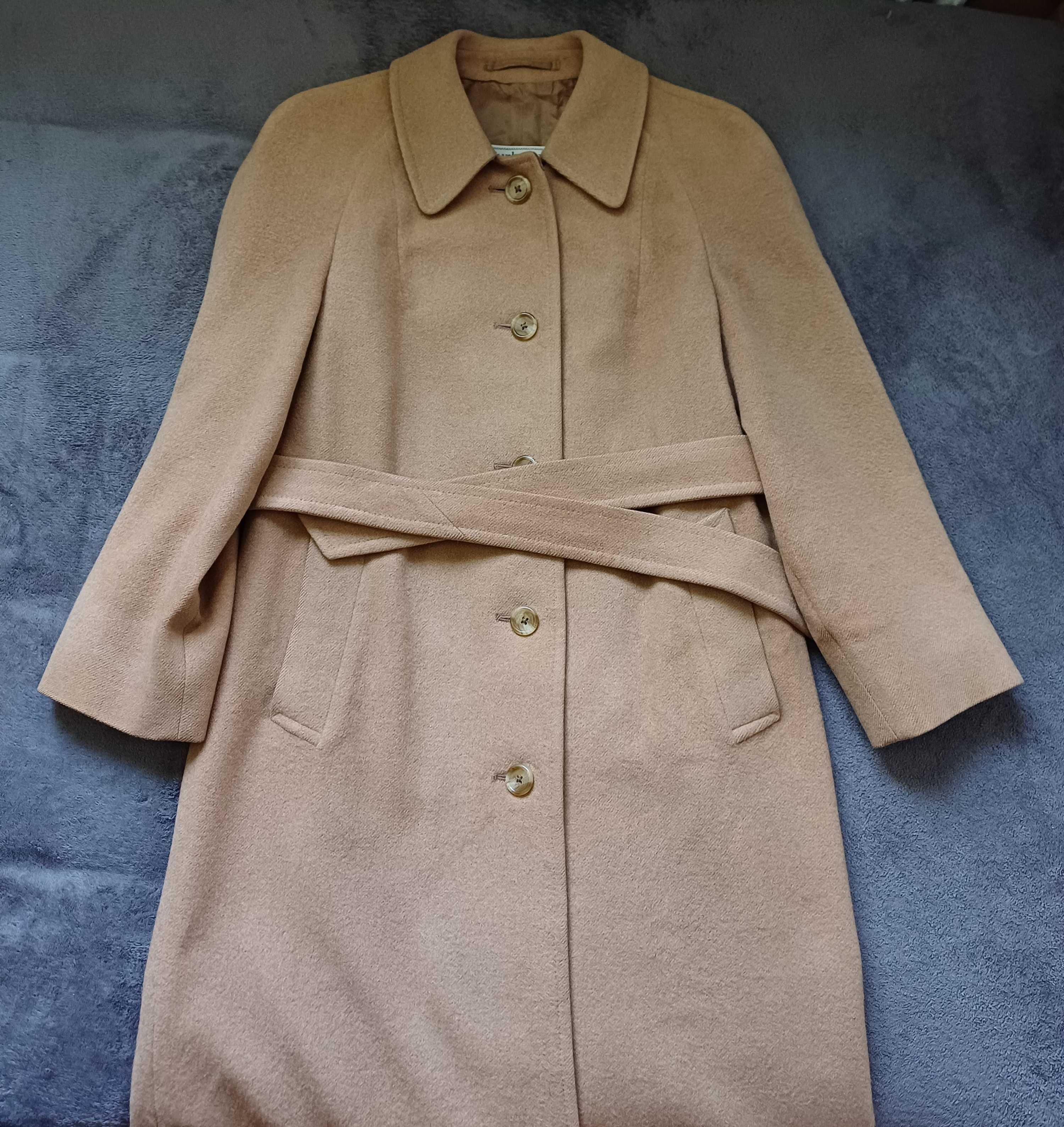 Burberrys szlafrokowy płaszcz vintage wełna wielbłądzia rozmiar M