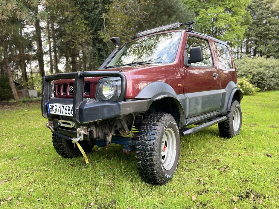 Suzuki Jimny 1,3 Benzyna + LPG, 4x4, lift 6 cali, hak, wyciągarka
