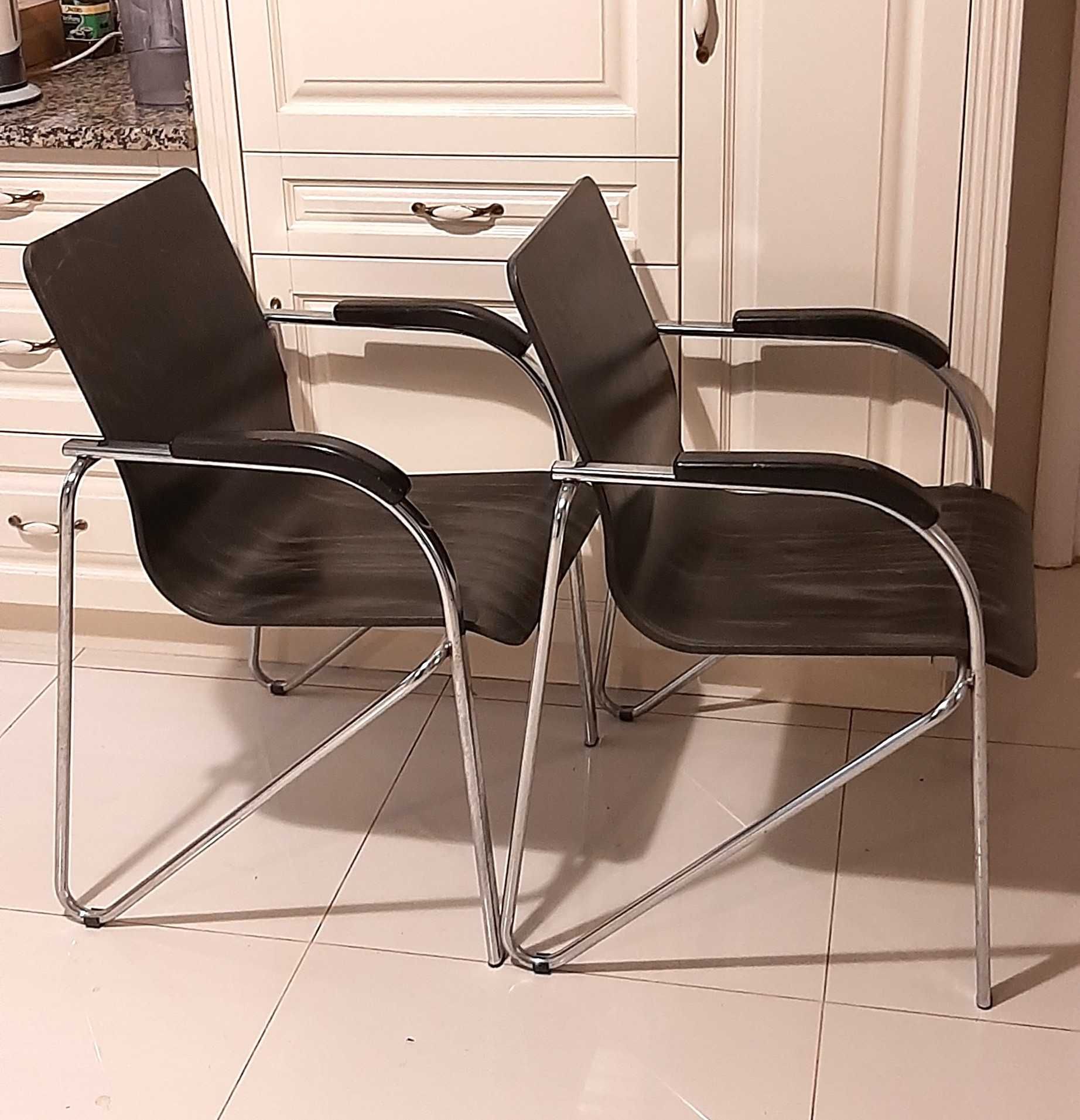Krzesła ze sklejki krzesło biurowe loft 2 sztuki