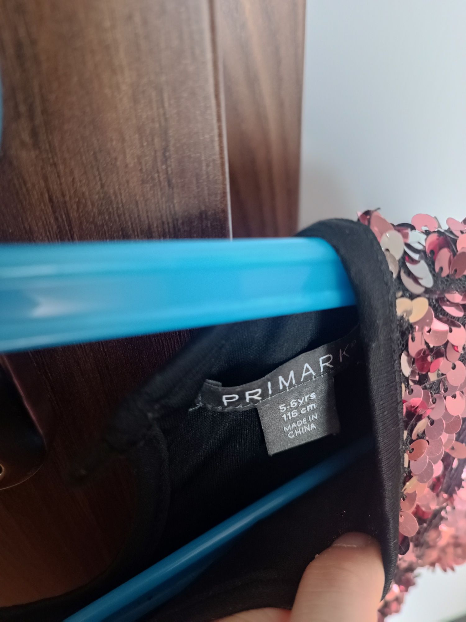 Sukienka cekinowa Primark 116 Sylwester