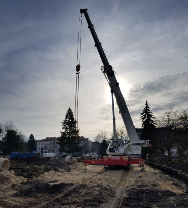 Wynajem dźwigu, usługi dźwigowe, żuraw; Opole Nysa Brzeg Strzelce