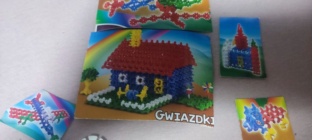 Klocki konstrukcyjne śnieżynki 379 elementów