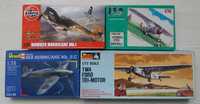 Modelos de aviões. Kits. Escala 1/72. IIGM