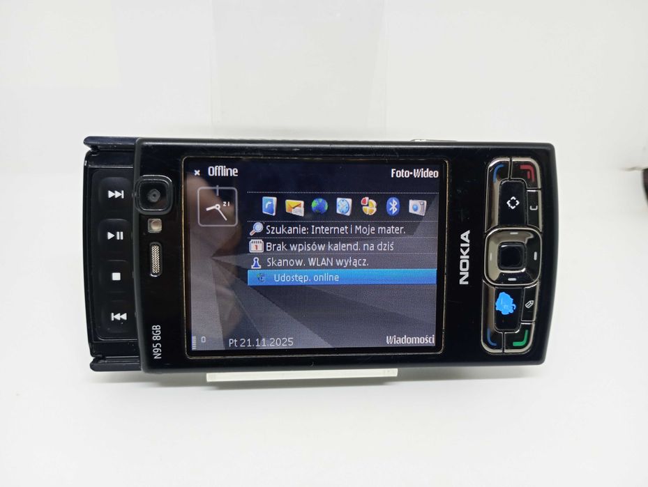 Kultowy Telefon Nokia N95 8GB (Emulator NES, SNES, GB, GBC i więcej)
