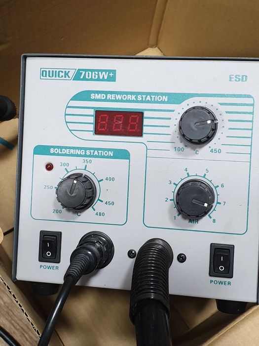 Термоповітряна паяльна станція QUICK 706W+ESD