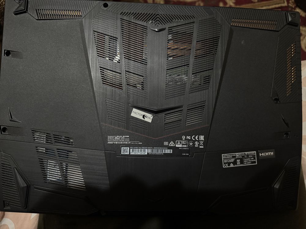 Ігровий ноутбук MSI  Katana rtx2060, i5 9300h