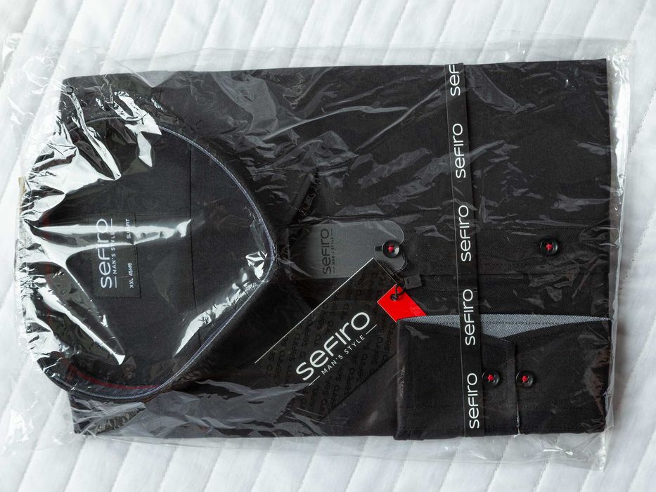 Koszula męska Sefiro długi rękaw 45/46 XXL NOWA