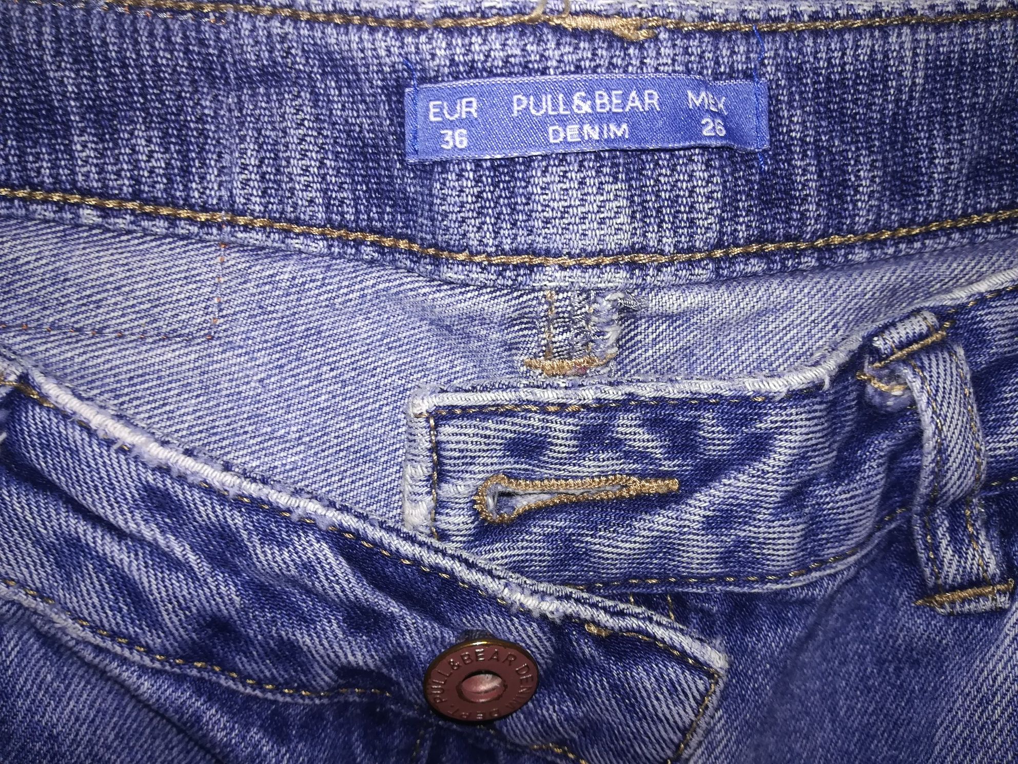 Calças ganga Pull&bear, meia canela, 36