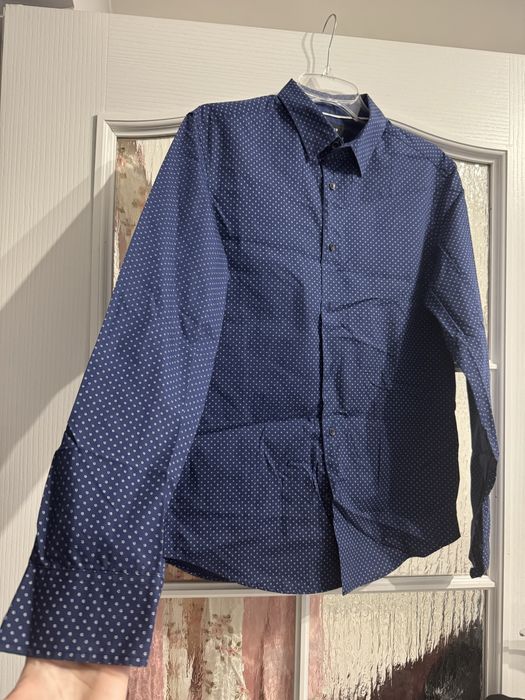 Męska granatowa koszula