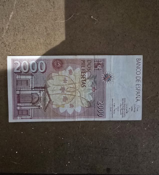 Nota de 2000 Pesetas 1992