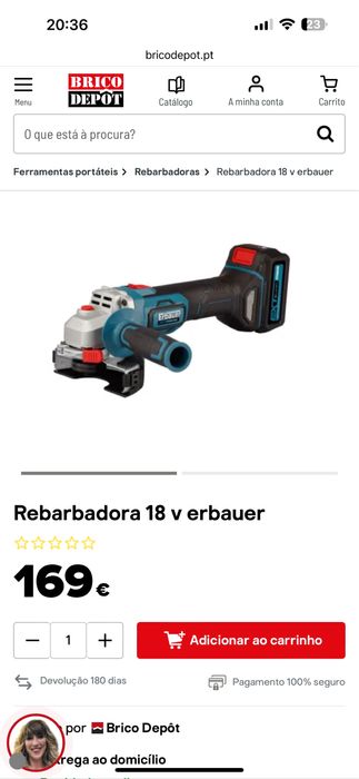 Rebarbadora 18v como nova