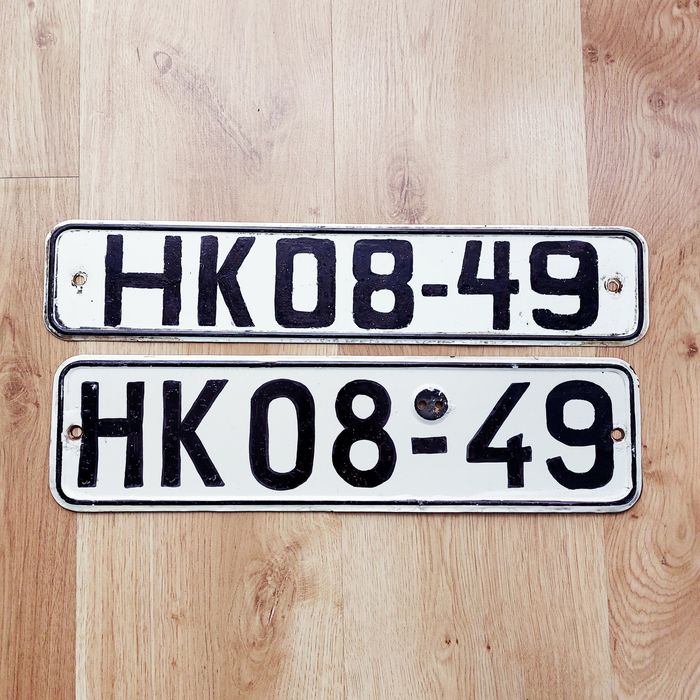 Tablice rejestracyjne 2 szt. NRD, Niemiecka Republika Demokratyczna
