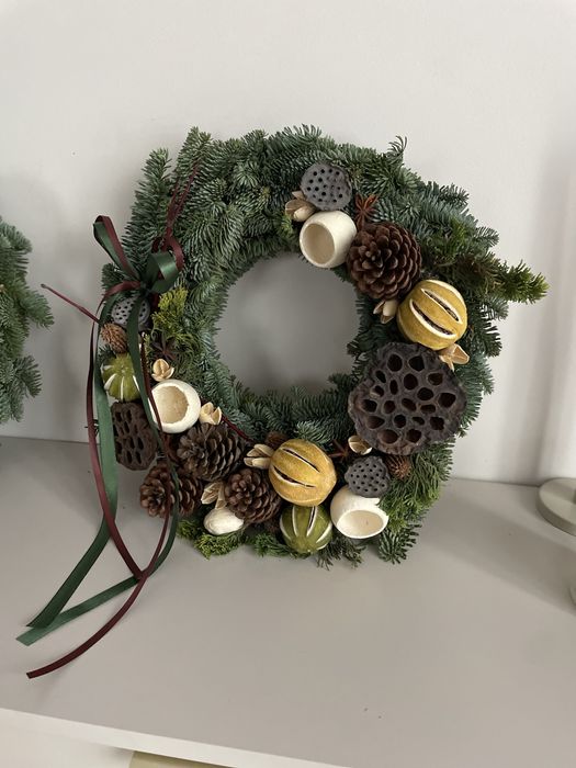 Wianek świąteczny jodła nobilis