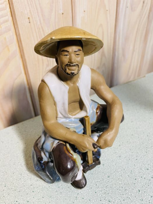 Figurka ceramiczna chińskiego starożytnego poety Li Bai z Chin