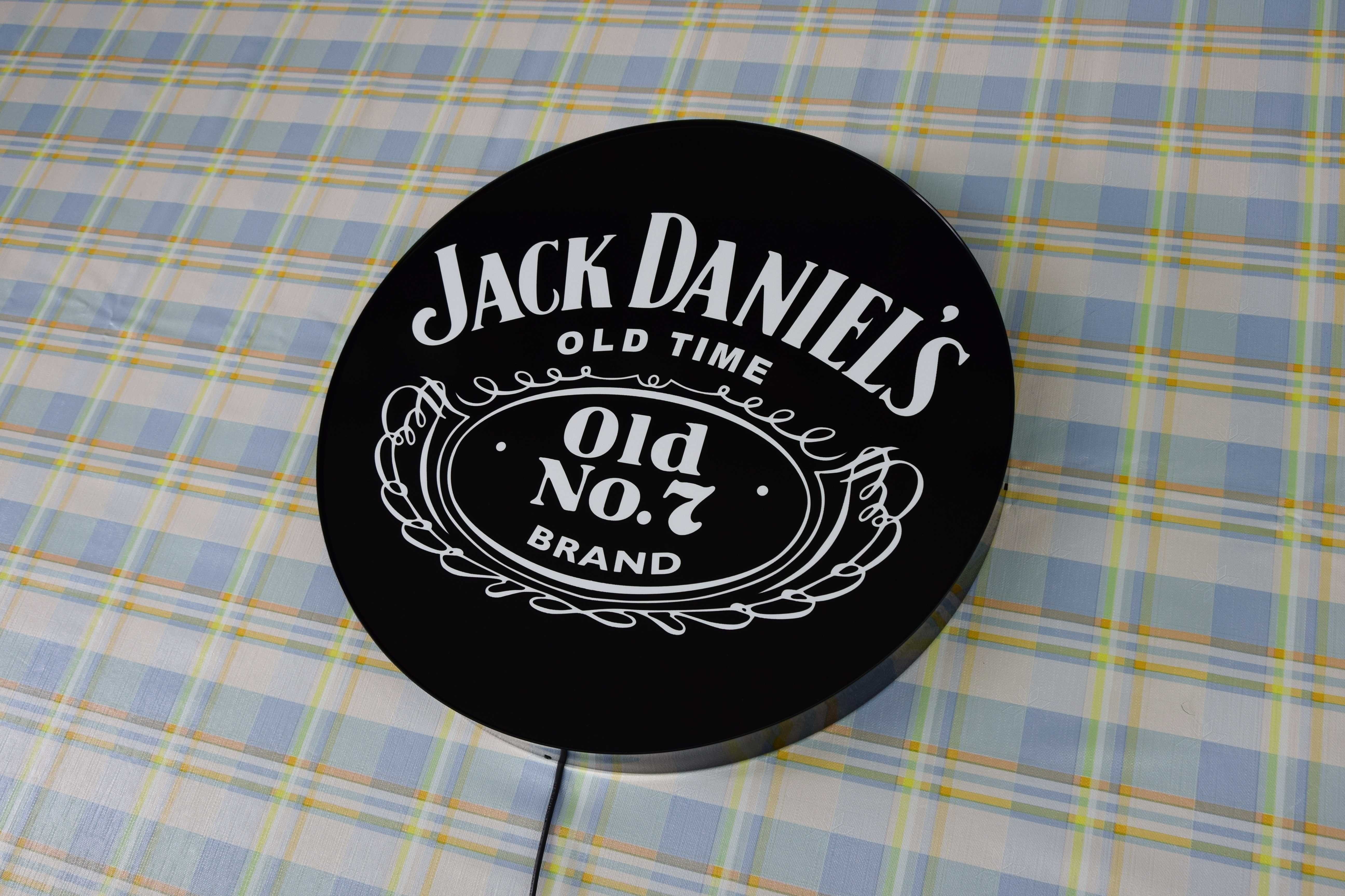 Logo JACK DANIELS, Świecąca Reklama LED, Neon, Szyld, Lampa, Palfon