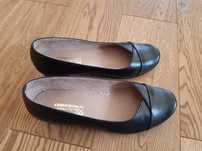 Nowe buty Malwina. Czarne, skórzane. Rozmiar 39