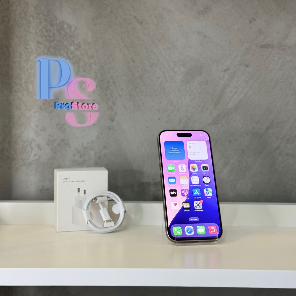 iPhone 15 Pro 128GB | Natural Titanium | Bateria 91% | Gwarancja 3 msc