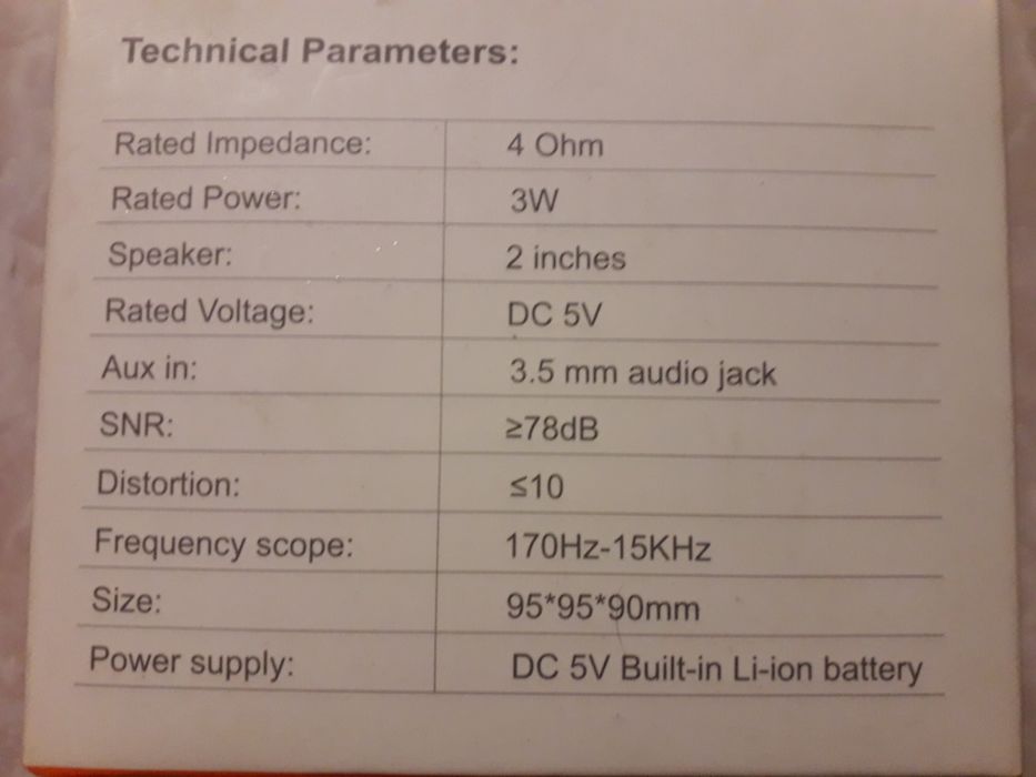 Amazon Manta ma417 Rainbow Eye głośnik Bluetooth