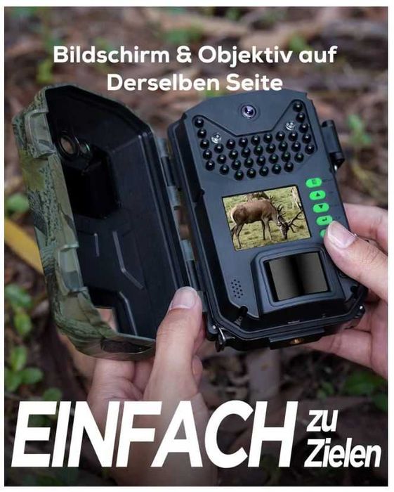 Fotopułapka iZEEKER 32MP HD z ekranem LCD kolor czarny