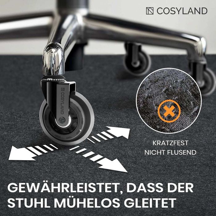 килимок захист покриття для підлоги COSYLAND  для  офісу, сірий