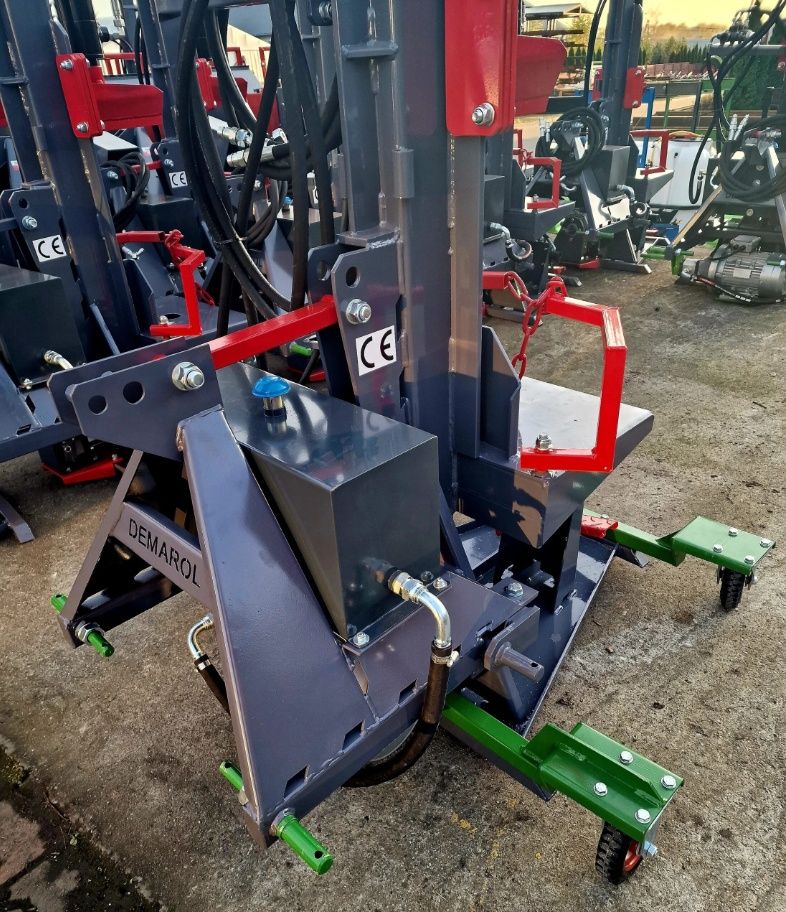 Łuparka pionowa hydrauliczna elektryczna Demarol do drzewa Transport