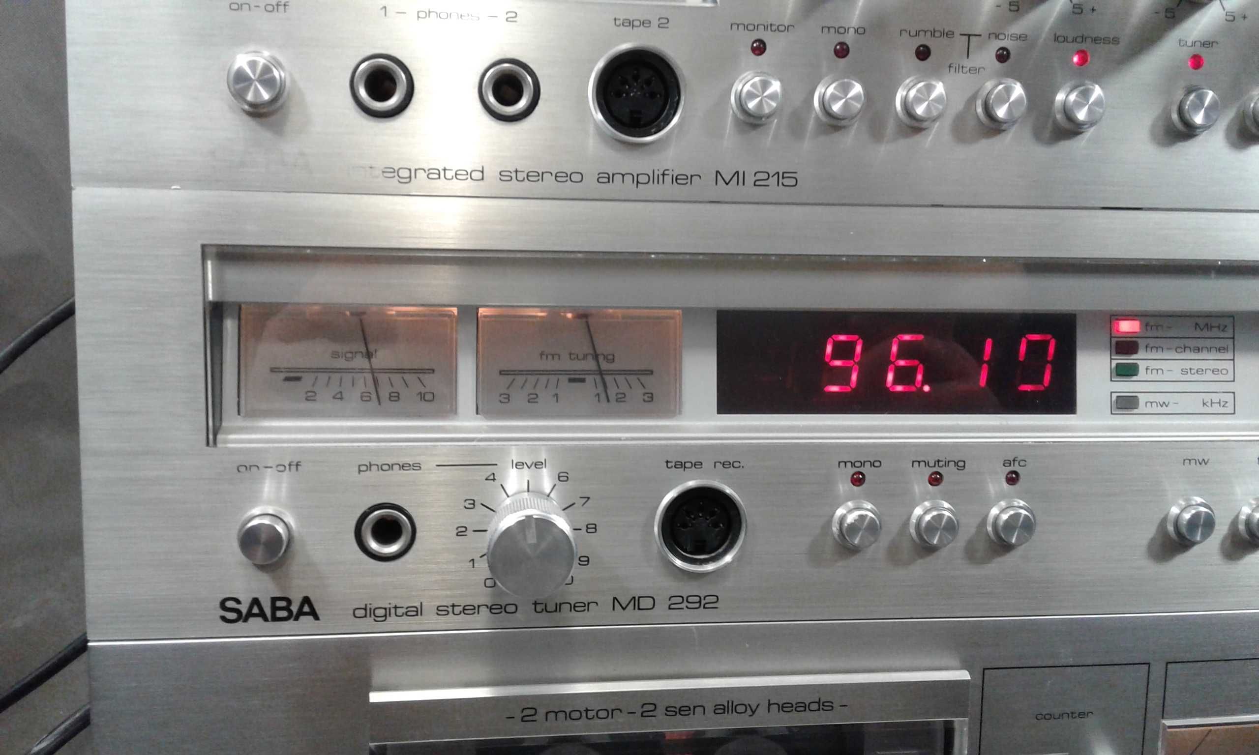 SABA MI 215,wieża stereo vintage