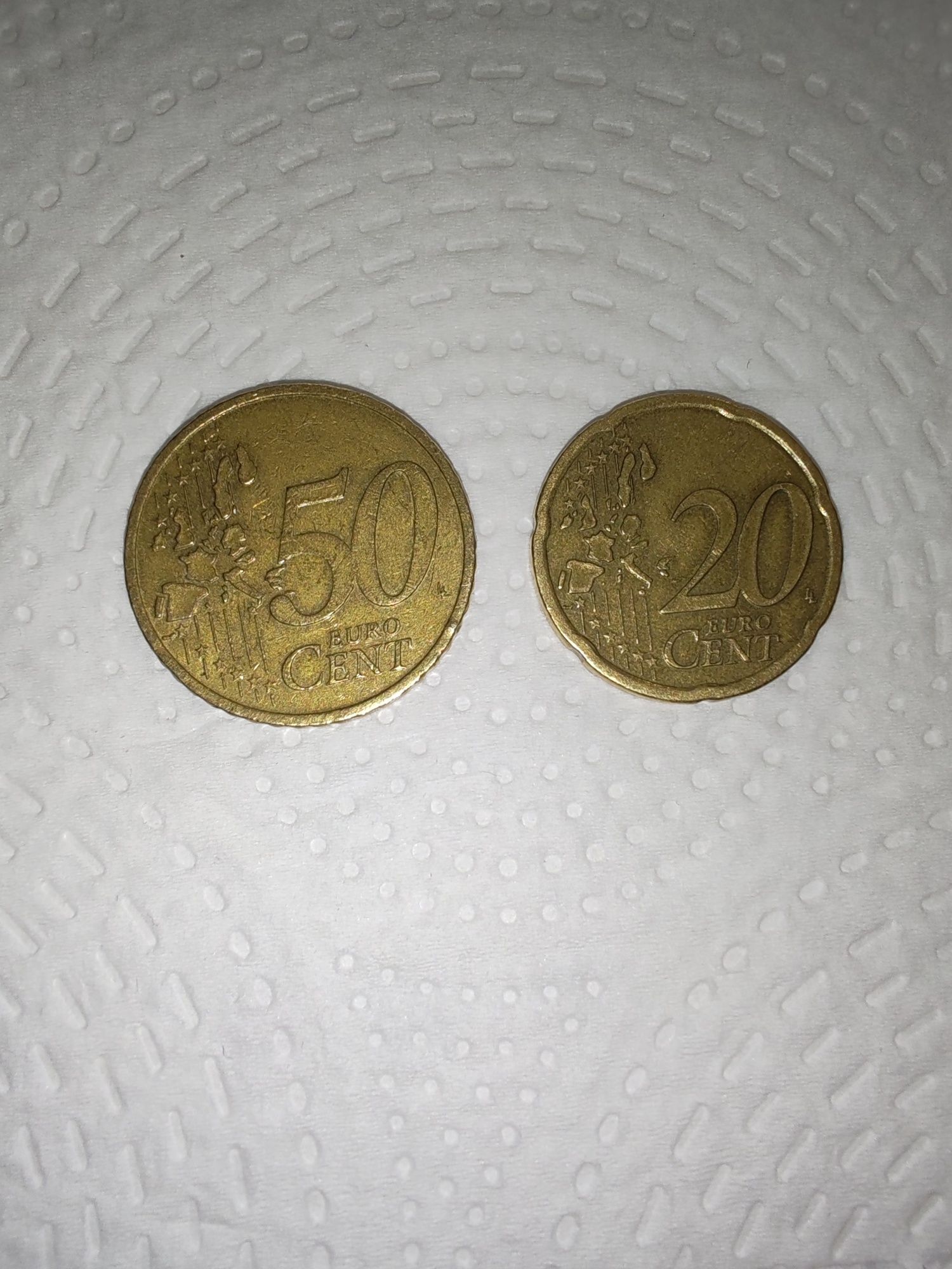 Moedas 20 e 50 cêntimos Áustria