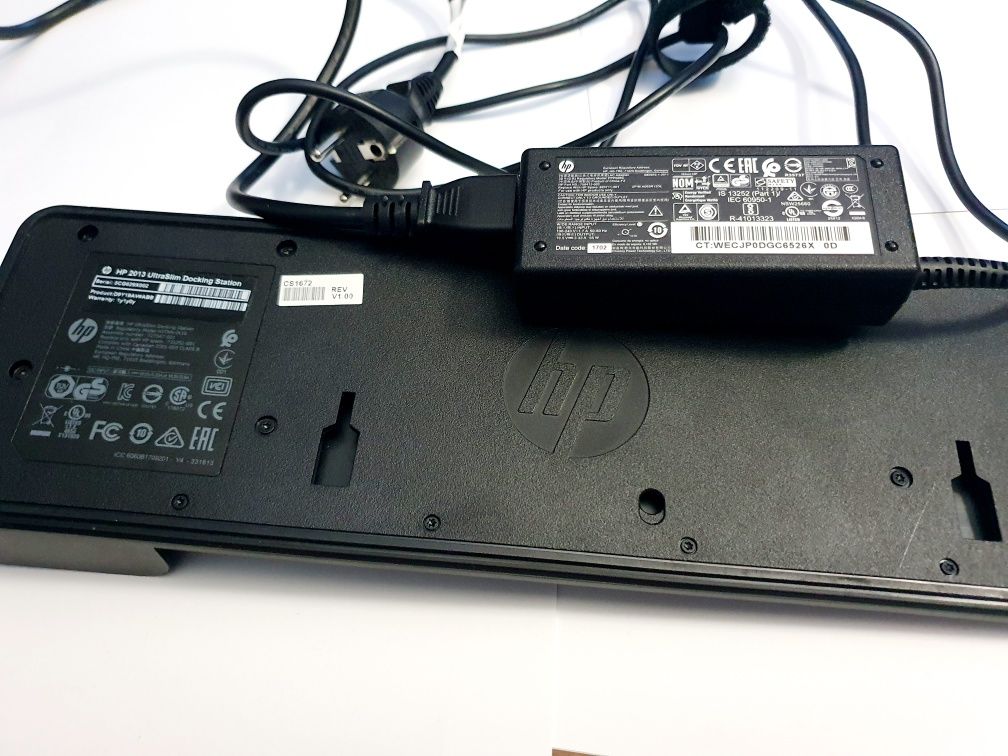 HP 2013 UltraSlim Docking Station + zasilacz 65W (z grubym bolcem)