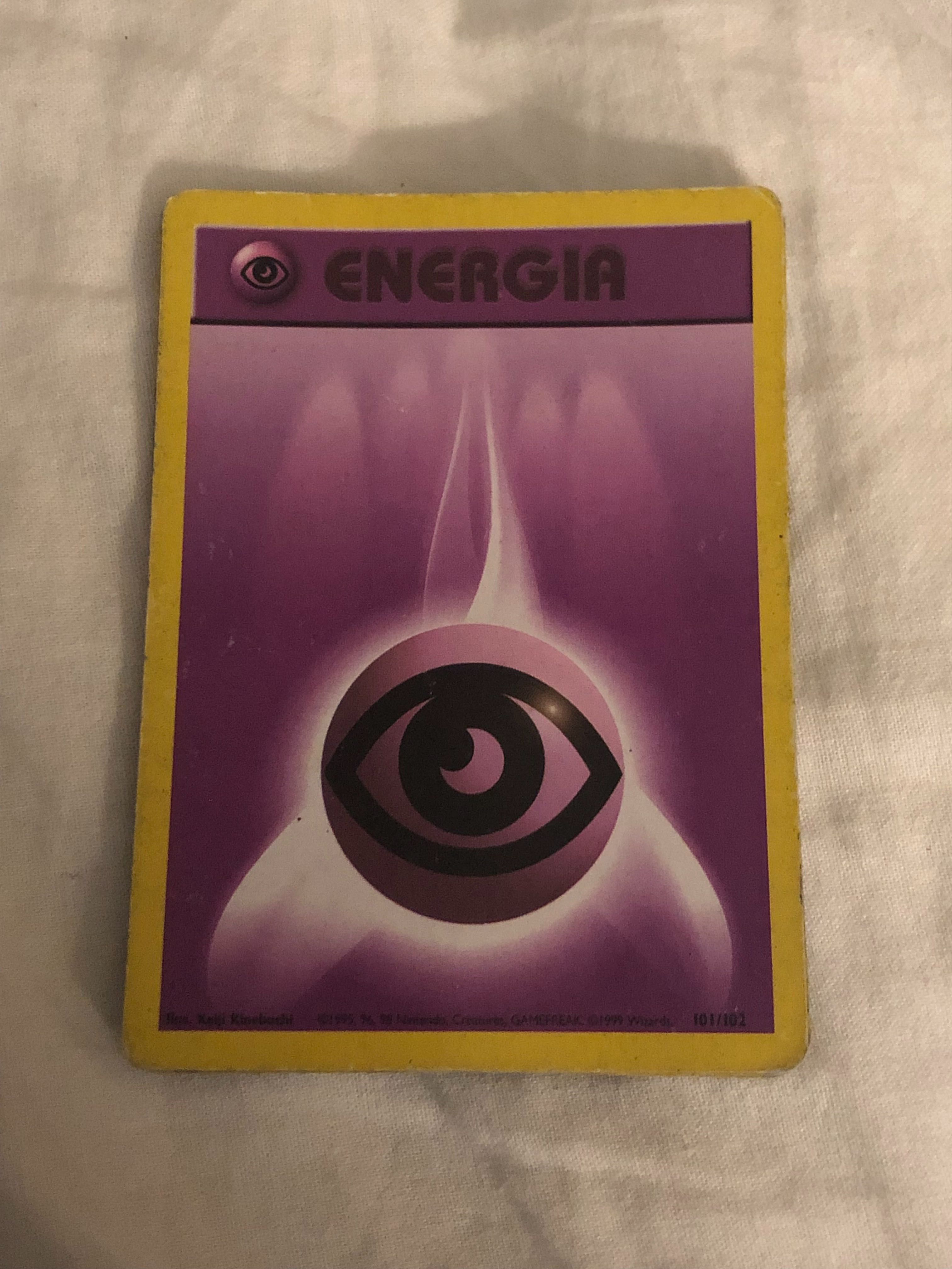 Cartas Pokémon energias