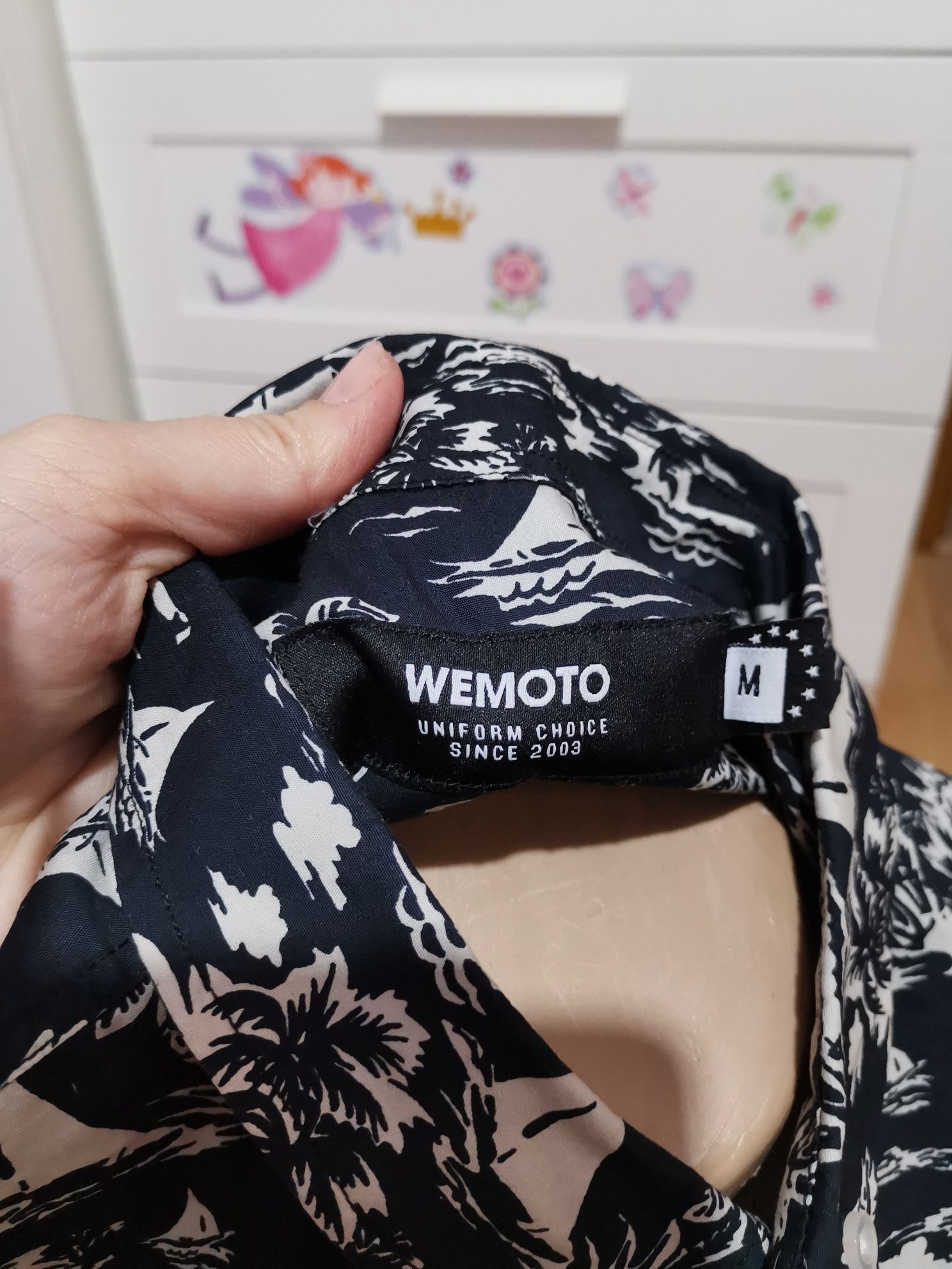Koszula męska wzory długi rękaw Wemoto M
