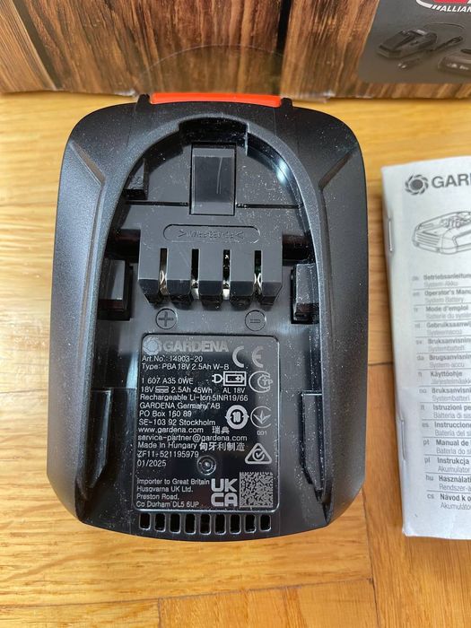 Новий Оригінальний Акумулятор GARDENA 18V 2.5Ah