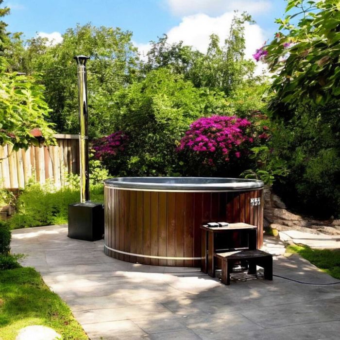 Спа купіль на дровах. Чан з пічкою. Холодна та гаряча купіль. Виробник