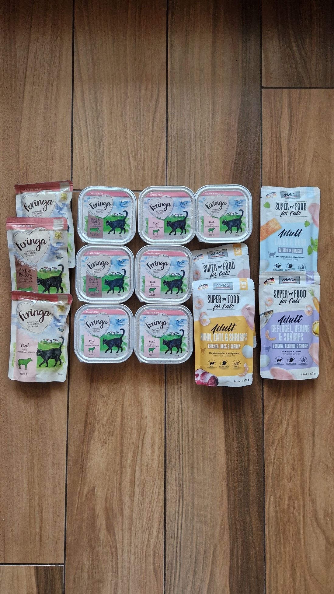 Mokra karma dla kota, 14szt 85-100g, Feringa, Mac