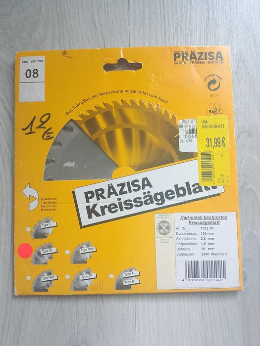 Пильные диски/Saw Blade из Европы