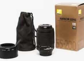 Objetiva Nikon AF-S DX VR Zoom-Nikkor 55-200mm NOVA