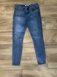 Zara Basic spodnie jeansowe dziury wąskie jeansy