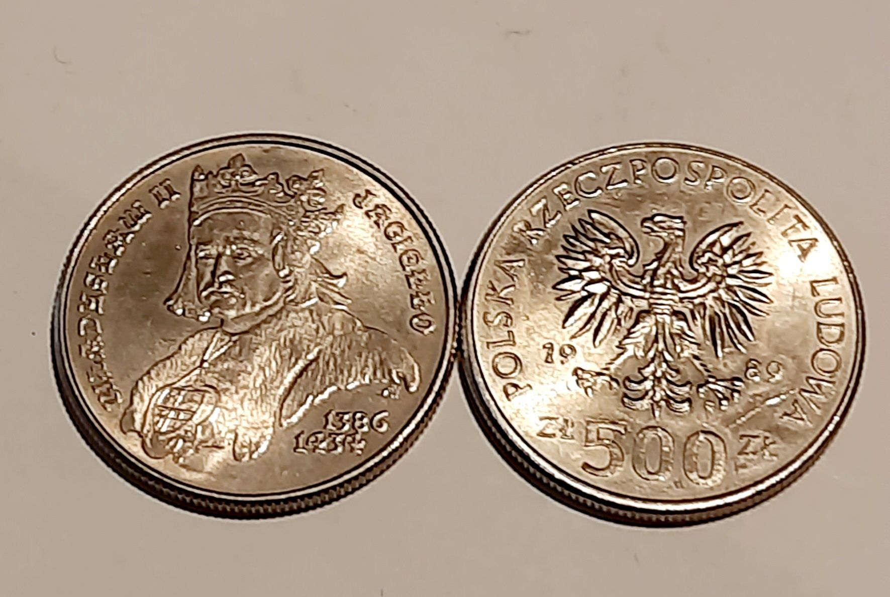 500zł Władysław II Jagiełło 1989r