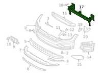 Усилитель переднего бампера VW Jetta 2019 USA 17A807109Q