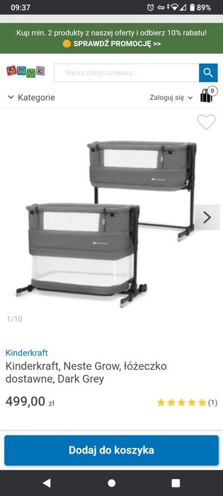 Kinderkraft Łóżeczko dostawne