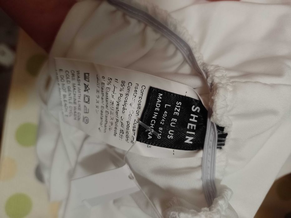 (M/L) Shein/ Biały Top, bluzka, NOWA