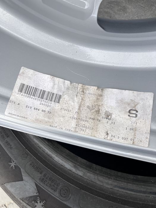 Диск 1 шт Alamak E-класу (W210) mersedes benz 7.5J r16 et41