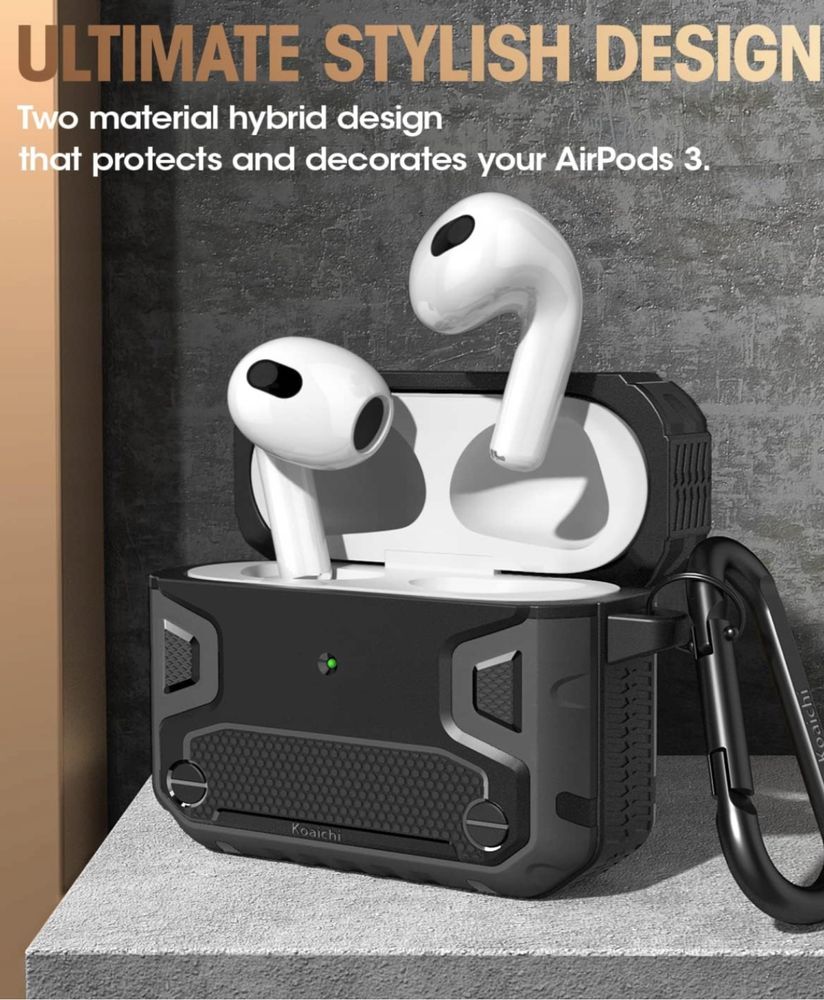 Etui Armor AirPods 3 2021, pancerne etui do słuchawek Apple