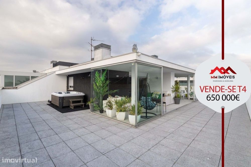 Penthouse T4 | 324m² | Terraço | 3 Frentes | Box 3 carros
