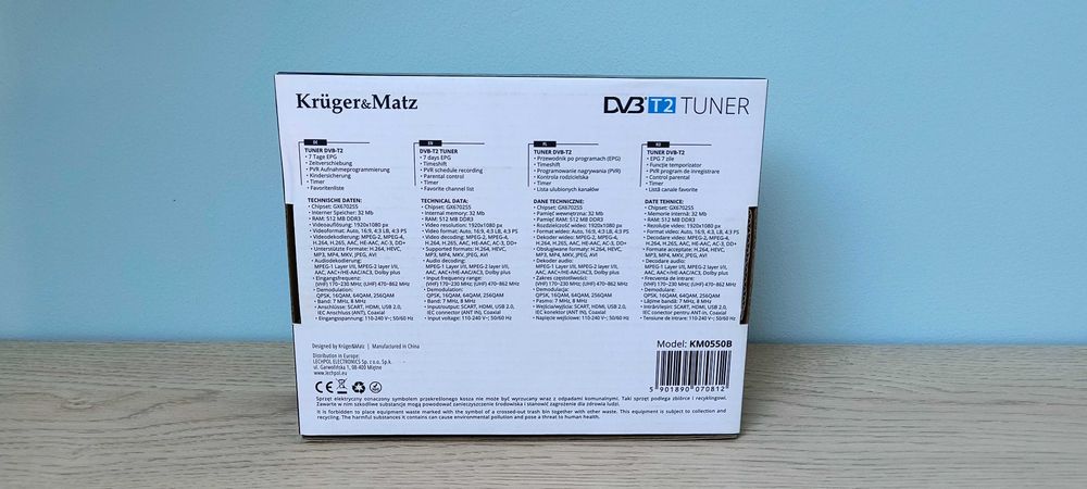 Tuner telewizyjny Dekoder Kruger&Matz