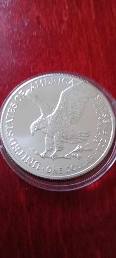 LibertyAmerykańskiOrzeł -srebrna moneta kolekcjonerska