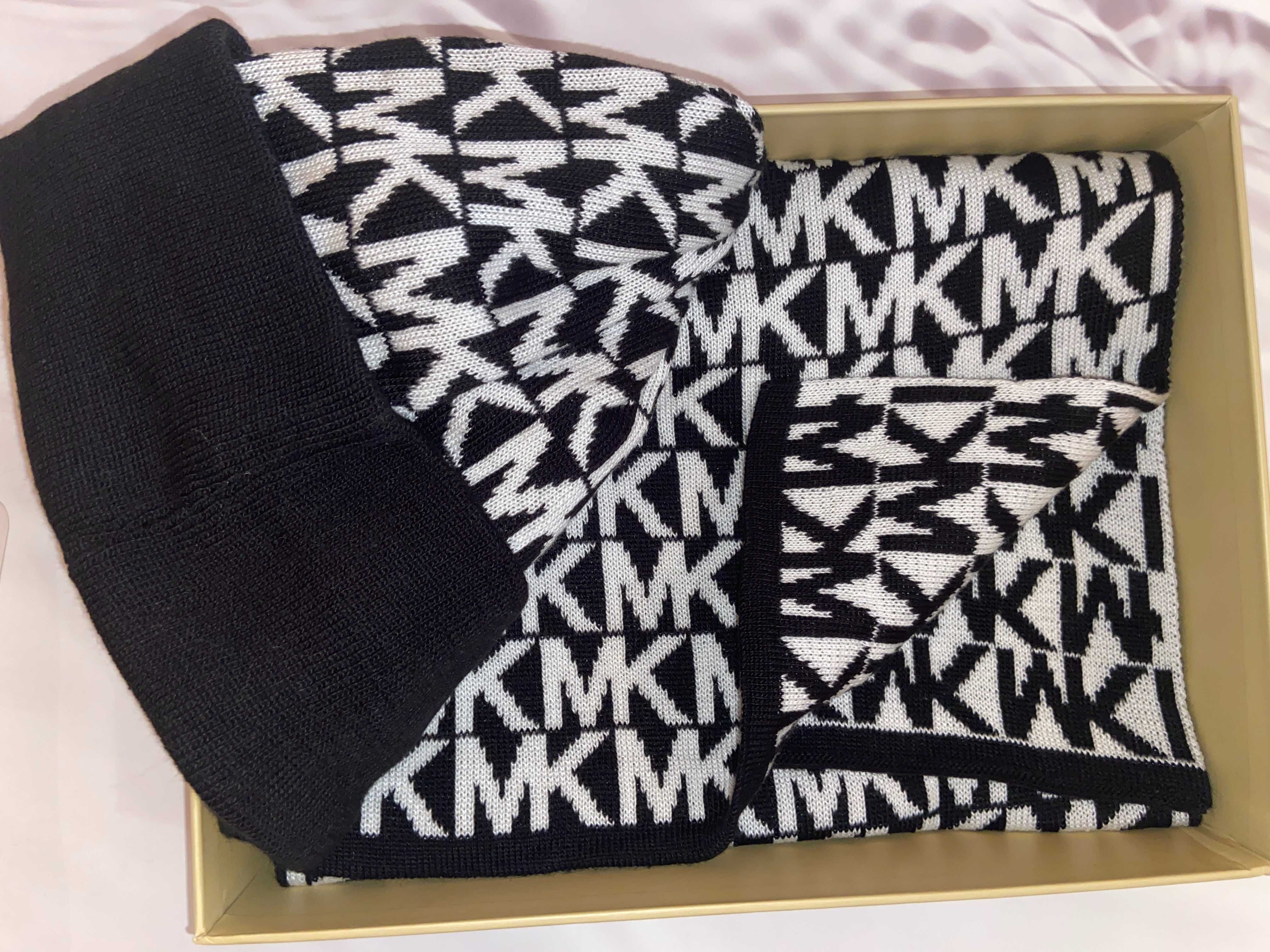 Набор, комплект шапка + шарф Michael Kors, оригинал