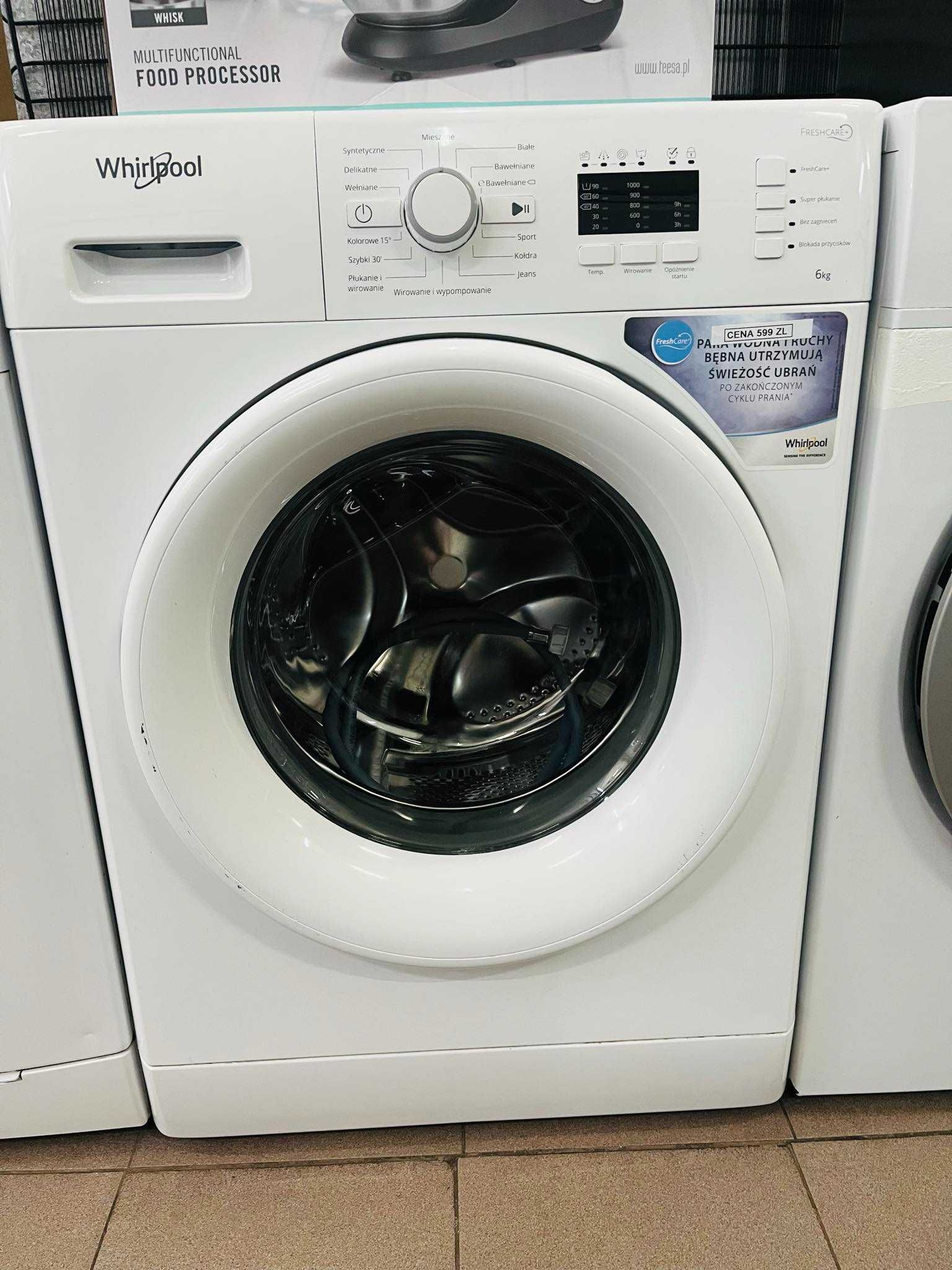 Pralka Whirlpool 6 kg załadunku 1000 Obr/min OUTLET AGD Krakowiaków 64
