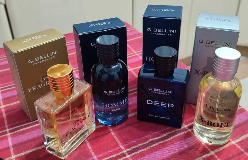 1 szt Homme+1szt X-Bolt+ 1szt Deep+1szt One Fragrance G. Bellini