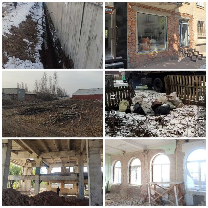 Вивіз будівельного сміття демонтажні роботи земляні роботи
