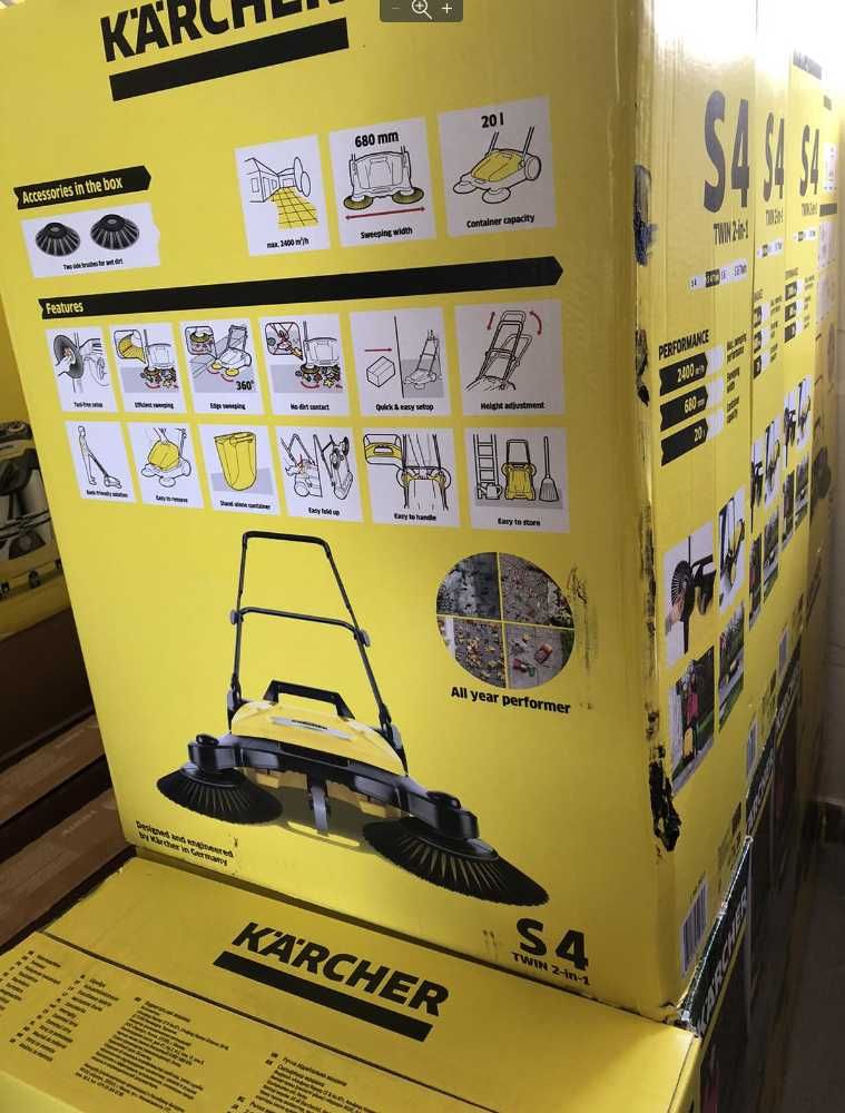 Ручна  підмітальна  машина Karcher s4 twin  Подметальная машина